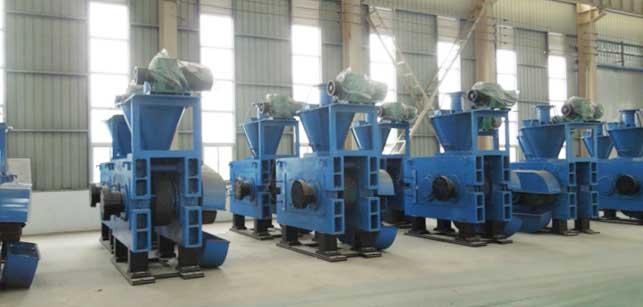 hydraulic roller briquetting press for coal briquette making