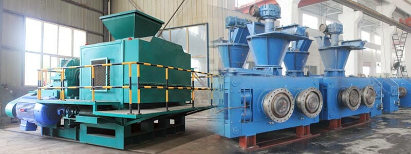 roller briquetting press single shaft type and double shaft type