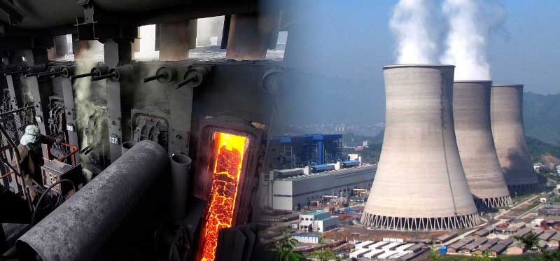 coke-oven plant and fossil fuel power plant